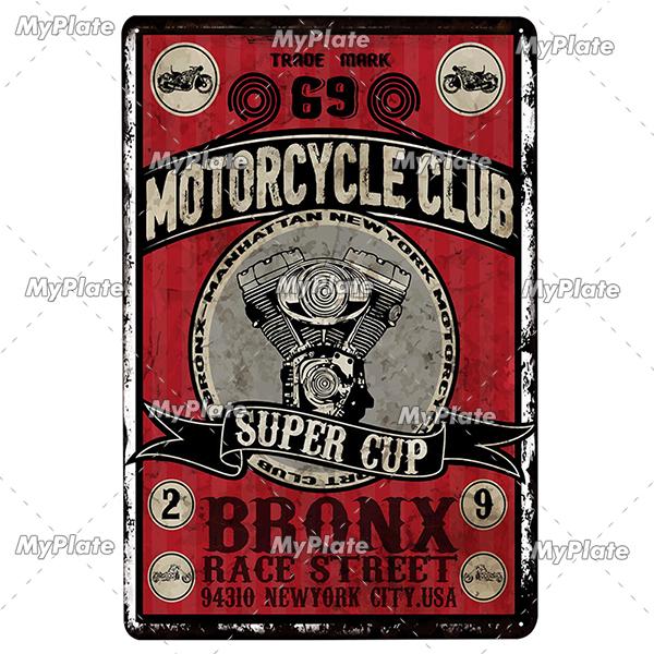 Motorbike Metal Sign Vintage Plaque Tin Sign Wall Decor For Garage Plate Crafts Art Ride Or Die Poster Gift Custom Drop Shipping