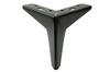 Set of 4 Furniture Legs Star, Matt Black, Height 13 Cm