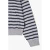 Studio Tomboy Stripe Zip Up Hoodie  9176213986ct 