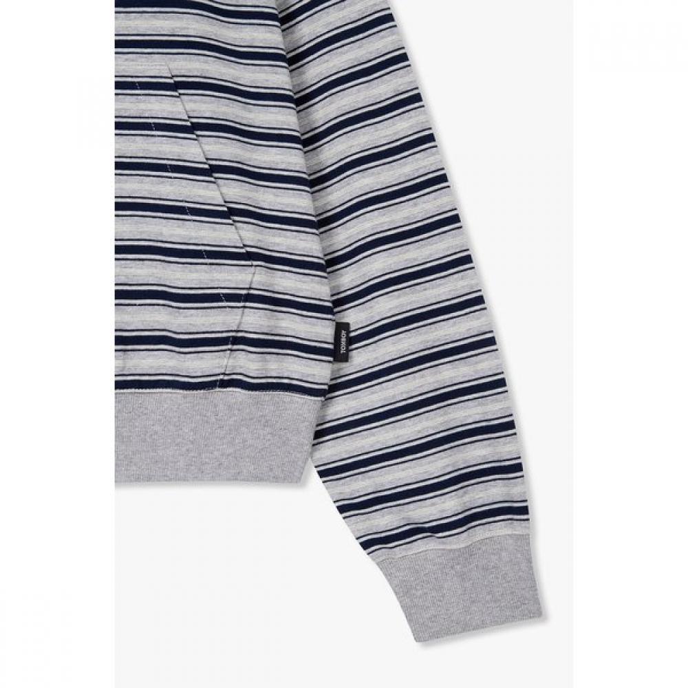 Studio Tomboy Stripe Zip Up Hoodie  9176213986ct 