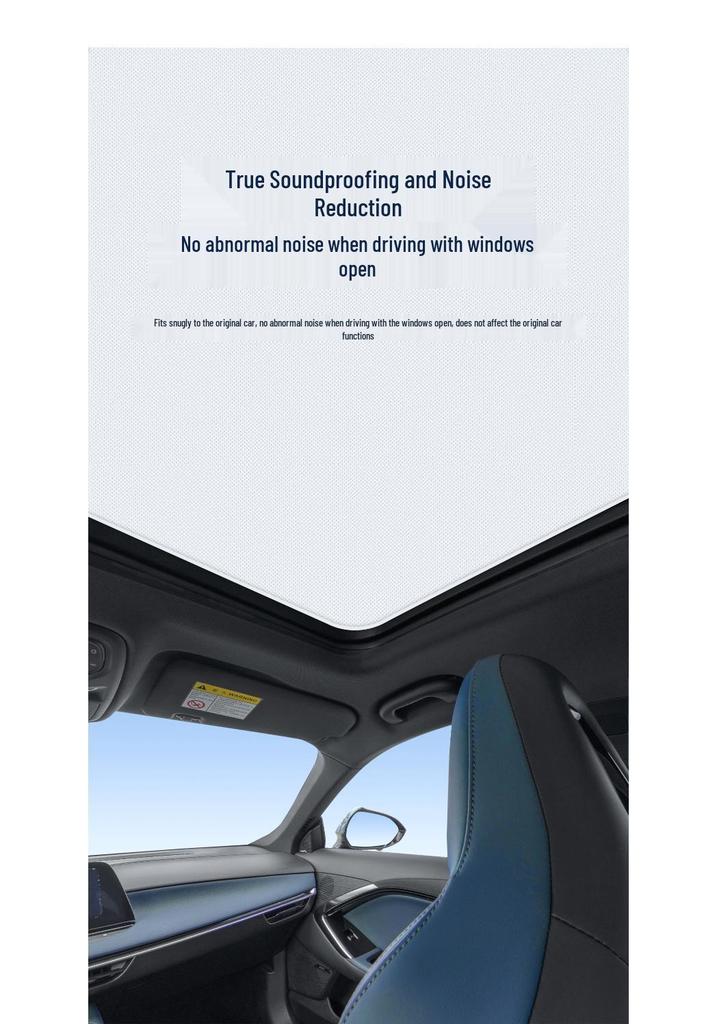 MG Automodelle Schiebedach Sonnenschutz - Statische Haftung für MG ZS, HS, MG4EV, MG5, MG7, MG ES5