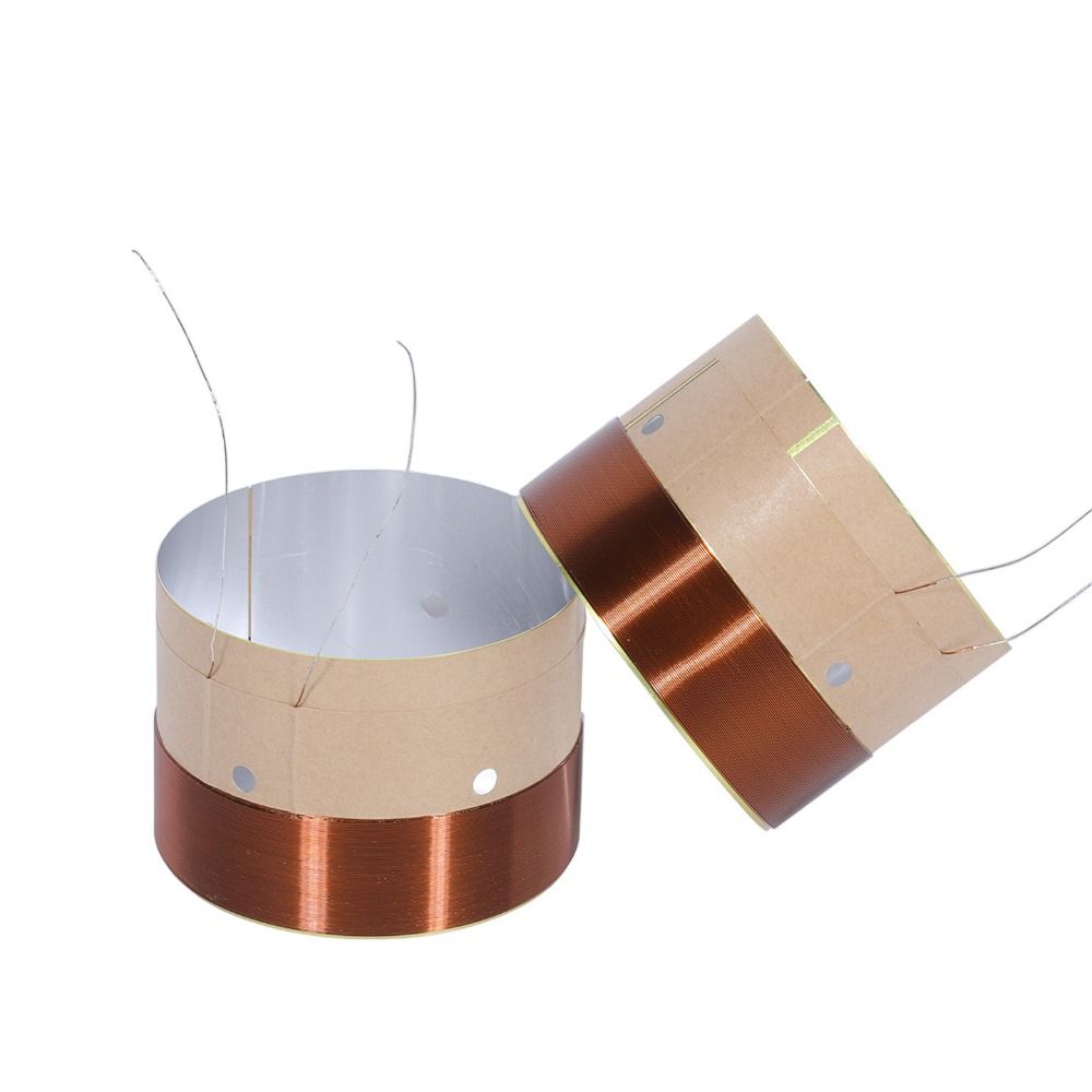 Voice Coil Replacement 20.5mm~99.5mm Bass Voice Coil 2 Layers White Aluminum Bass Speaker Voice Coil Aluminum Voice Coil
