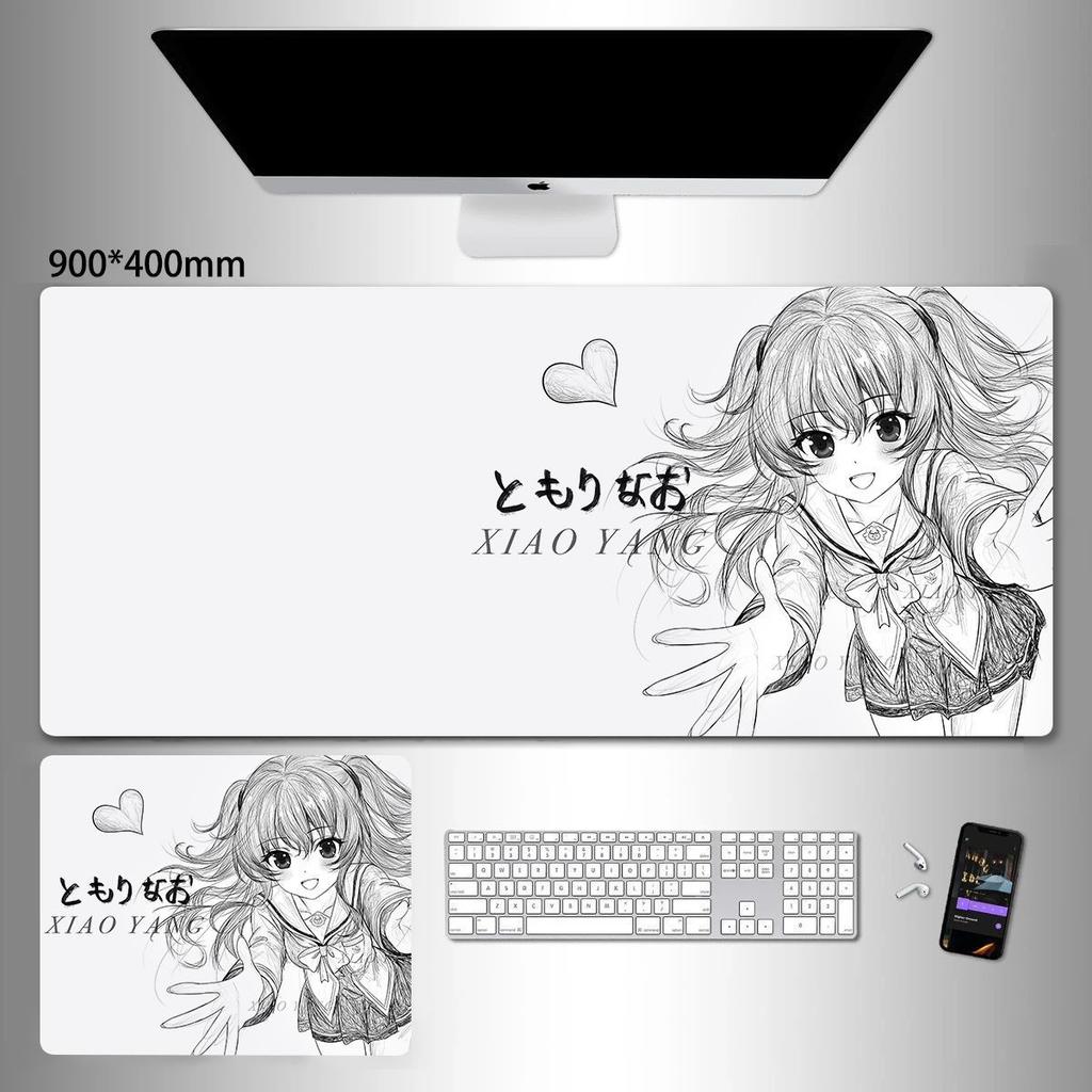 Line draft animation oversized mouse pad two-dimensional office desktop non-slip pad e-sports game computer keyboard pad