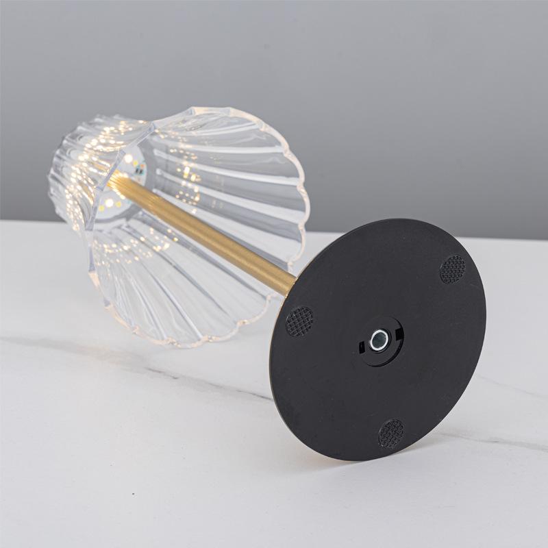 Rechargeable Wrought Iron Night Light: Eye-Protecting Bedside Mood Sensor Lamp