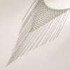 Charm Multi Layer Necklace Silver Bohemian Collarbone Chain Fashion Tassel Necklace  Girls