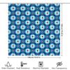 Blauw Wit Vliegerpatroon Douchegordijn Waterdichte Badkamer Decoratie Grote Maat Huisdecoratie Blauw Wit Geometrische Douchegordijnen
