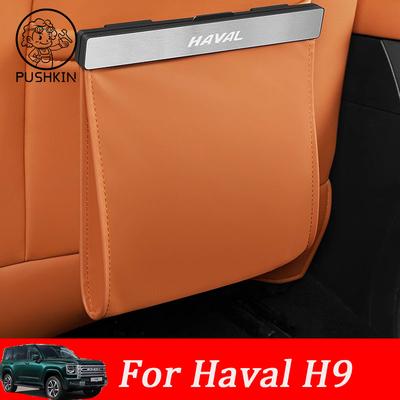 For HAVAL H9 2024 2025 2026 Car Rear Garbage Bag Interior Car Seat Back Hanging Chair Back Storage Bag Accessories