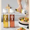 Transparent Glass Olive Oil Bottle Leak Proof Kitchen Seasoning Soy Sauce Vinegar Multifunctional Durable Storage Bottle 500ml