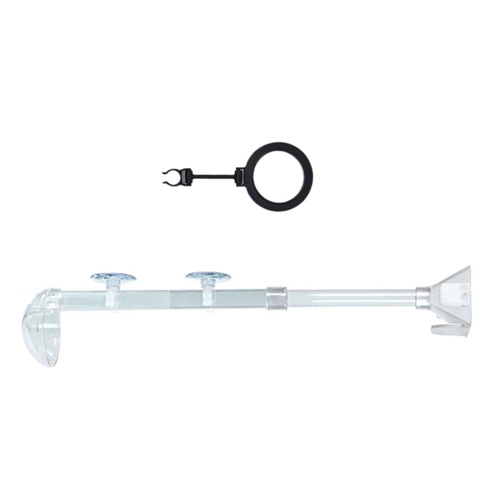 Extendable Feeding Stick Suit Fish Tank Feeding Tool Thickened Water Fish Feeder for Fish Tanks and Pet Health