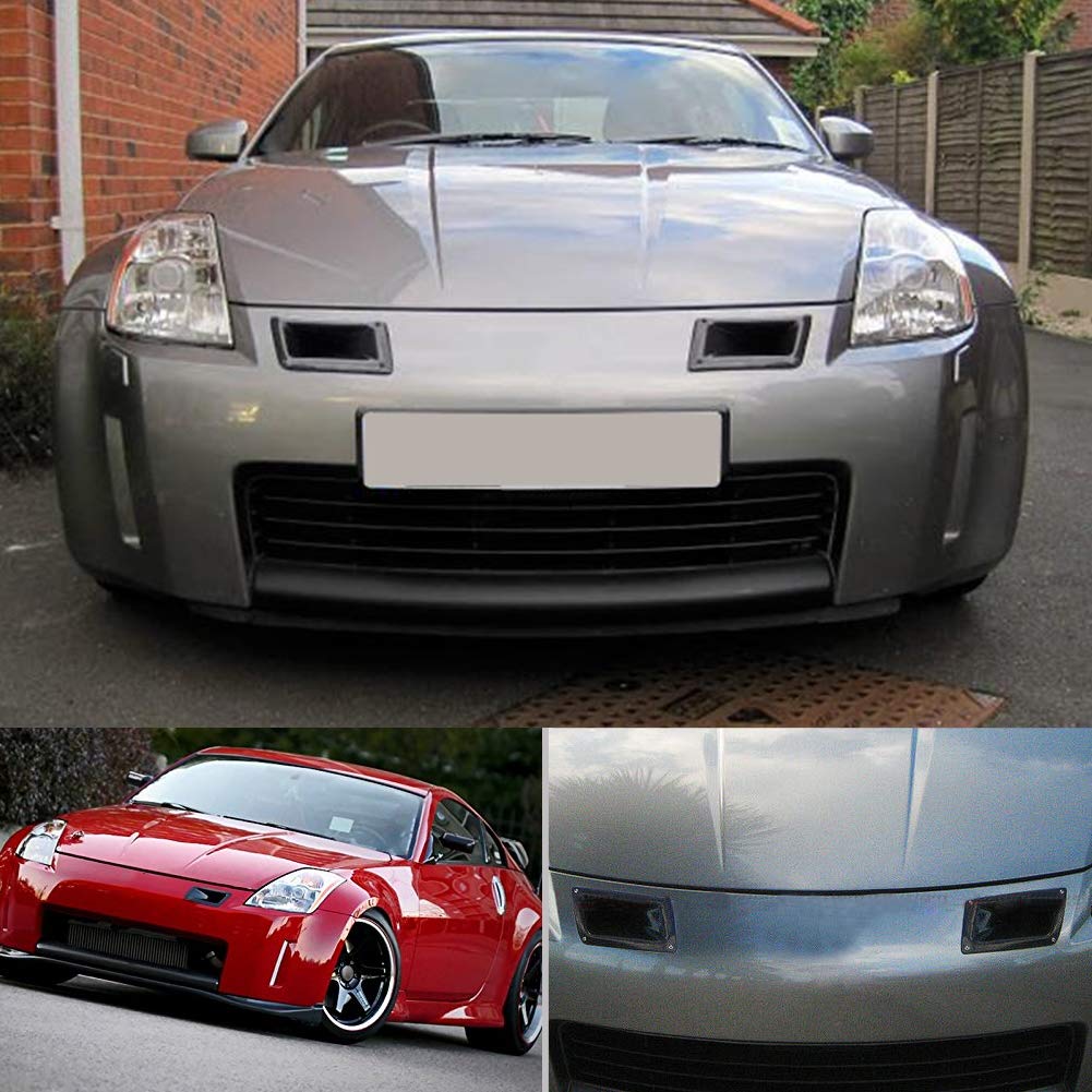 Carbon Fiber Bumper Air Vent Intake Duct Car Accessories for Nissan 350Z Z33 2003-2009 (Left Side) (Left Ridge)
