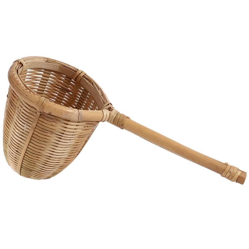 

A25F-Nature Bamboo Tea Strainer Filter Colander Infuser Handmade Weave Crafts Novelty Tea Tool Kung Fu Tea Gadgets Gift