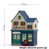 House Cartoon Resin Ornament Desk Decor For Photography Props And Giving Gift