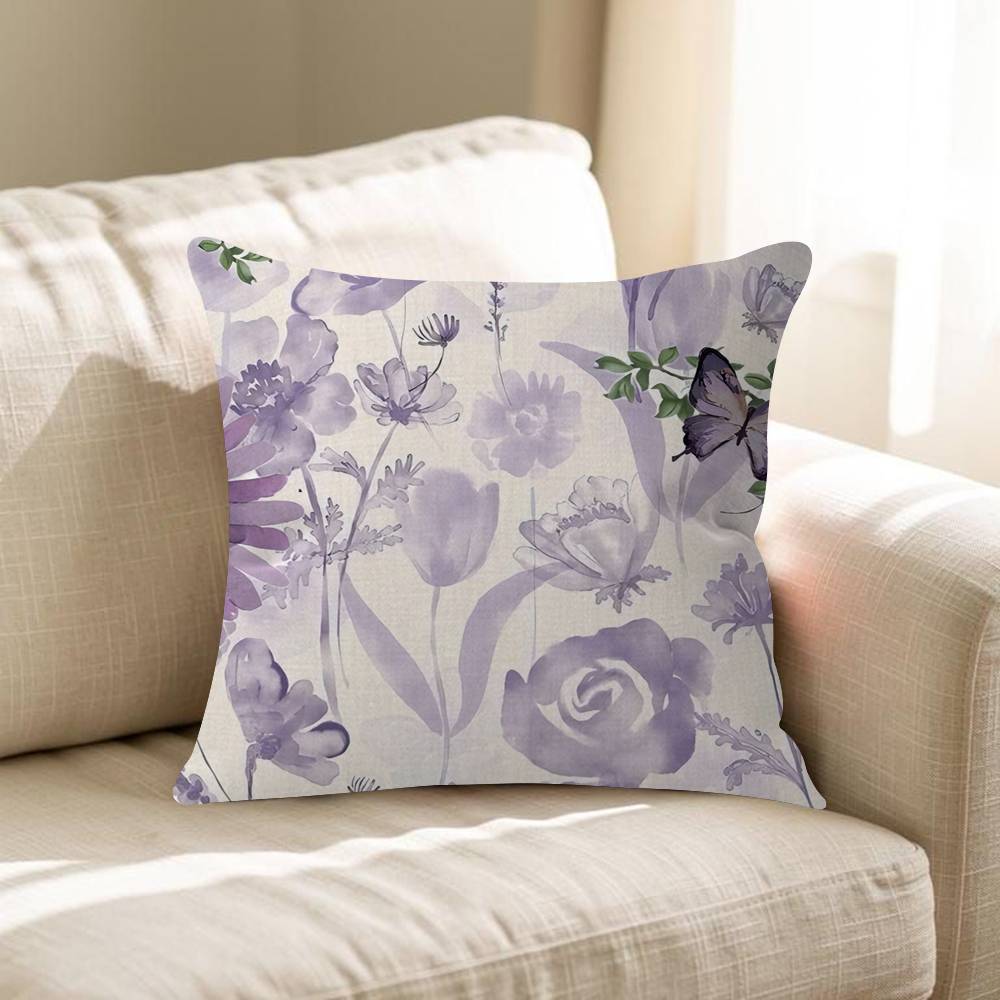 Splashing Ink Flower Pillow Anime Pillow Sofa Bed Head Pillow Cover Cushion Cover 45x45 Cm Fashion