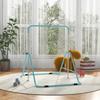Kids Gymnastic Bar, with Adjustable Height, Foldable Horizontal Bars - Light Blue