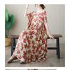 Simple Fashion Summer New Plus Size Round Neck Printed Dresses