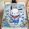 1PC Pochacco Print Flannel Blanket, High quality All Seasons, Home Decor, Warmth and Comfort, Perfect for Christmas Gifts