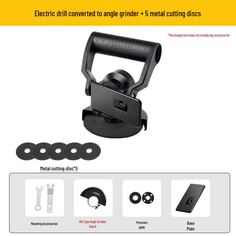 Electric Drill Conversion Kit: Hand Drill to Angle Grinder & Polisher