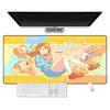 Anime Project Sekai Mouse Pad Office Kawaii PJSK Desk Pad Computer Gaming Accessories Stitch Edge Natural Rubber Keyboard Mat