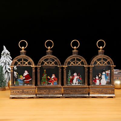 Glowing Snow with Music Christmas Oil Lamp Decoration Christmas Gift Music Box Music Box Holy Decorations