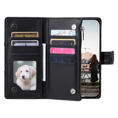 Style 012 for Samsung Galaxy A36 5G Case Zipper Pocket Glitter Leather Phone Cover
