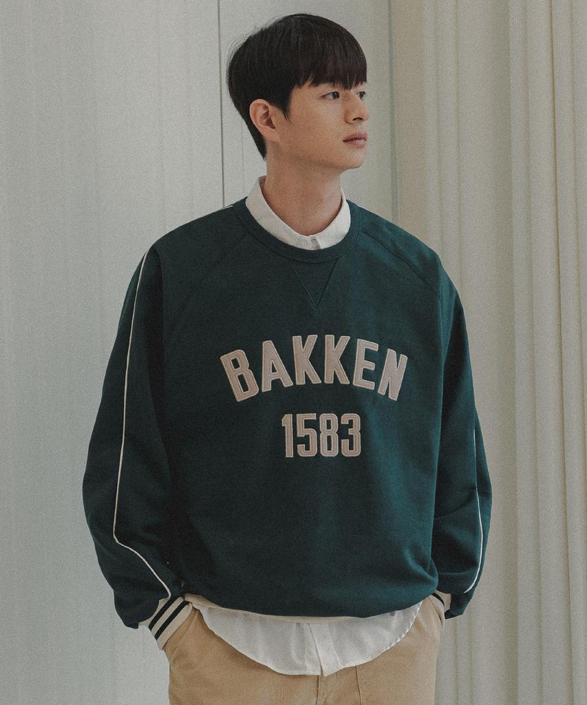 BAKKEN Bakken 1583 Track Sweatshirt Bk5989_Dark Green