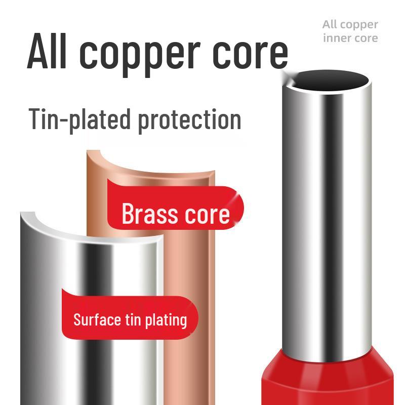 Insulated Wire Connector & Crimping Plier Set: 800/1200/1800 Pcs Tubular Cold-Press Terminals, 6-4A