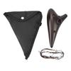 12 Hole Ocarina Ceramic Smouldering Alto C Tone Ocarina Flute Instrument with Neck Rope for Beginners