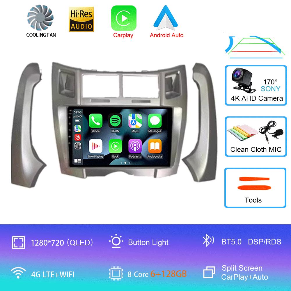 For Toyota Yaris Vizi 2005 2006 2007 - 2012 Carplay Car Multimedia Player Radio XP90 Car Radio Android 14 Auto GPS Navigator