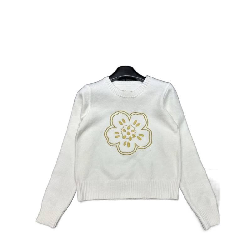 D Brand European Style 26: High-Quality, Early Spring 3D Embroidered Pullover Sweater - Age-Reducing, Loose, and Versatile Top