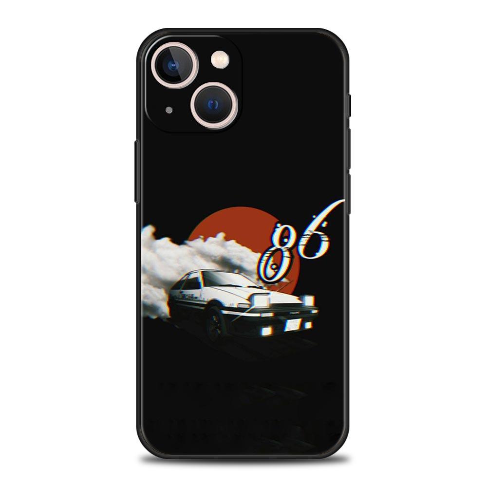 Initial D Car Phone Case Cover for iPhone 17 16 15 14 13 12 11 Pro Max 17 Air Plus Shockproof Soft TPU Shell Fundas Capas Coque