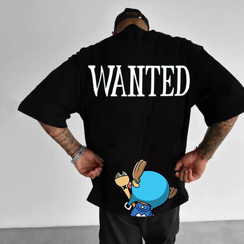 2026 Unisexs Trendy Oversized Heavyweight Pure Cotton ShortSleeve TShirt with Digital Direct Printing of Anime One Piece Luffy
