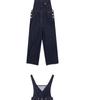 Women's Vintage Denim Overalls: Autumn Korean Style, Age-Reducing, Versatile Design