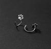 Trendy Cute Cat Paw Ear Hooks - Korean and Japanese Style, Comfortable and Fun, No Need to Remove for Sleep