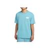 Nike Moisture Wicking Quick Dry Loose Short Sleeve T-Shirt Men Tops Denim-Blue FZ5276464