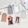 MINKYS Cute Animal 3 inch Kpop Photocard Holder Photo Card Bus Card Holder Bag Pendant Back To School Stationery