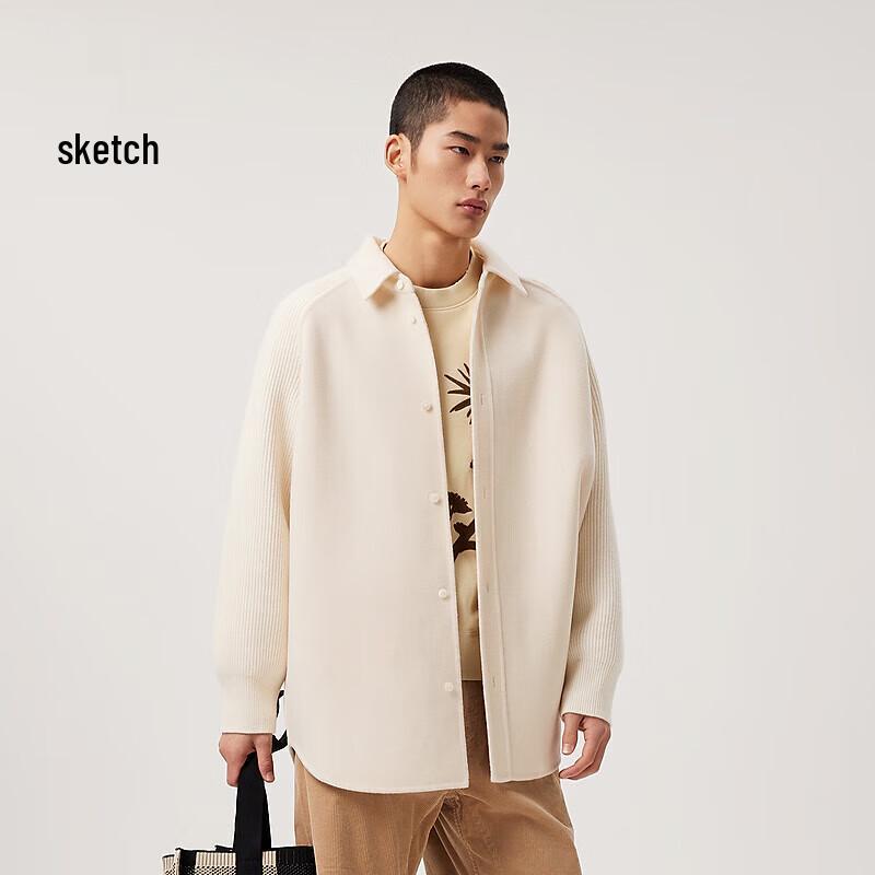 

Мужское двустороннее шерстяное пальто из смесовой ткани с кашемиром, весна 2024 XL