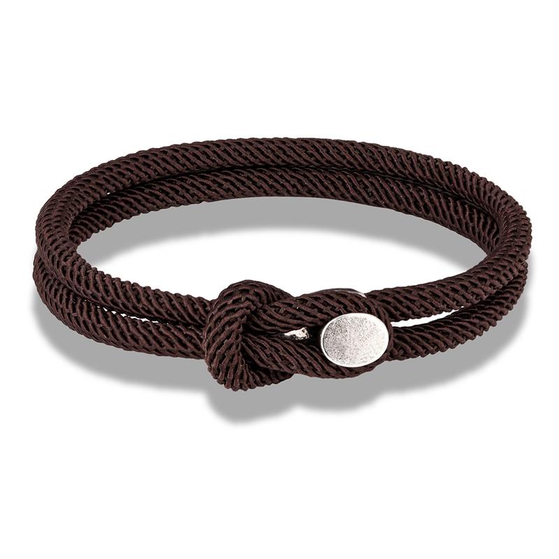 Vintage Men Women Easy Hook Bracelets Double Strand Nautical Survival Rope Paracord Bracelet Couple Minimalist Jewelry