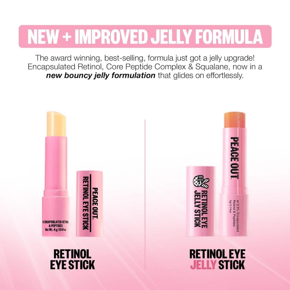 Peace Out Eye Jelly Stick Retinol .14 Oz 4 G