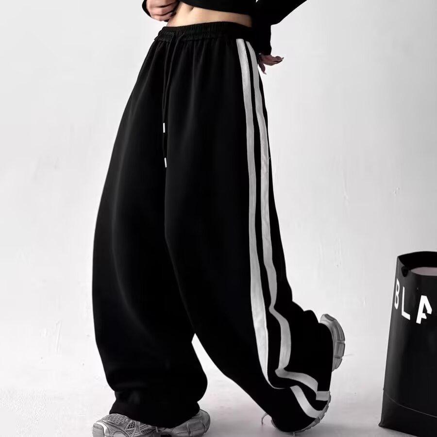 

Women s Summer Wide-Leg Patchwork Cargo Pants - Trendy, Light, and Casual Style for 2025 Small чёрный