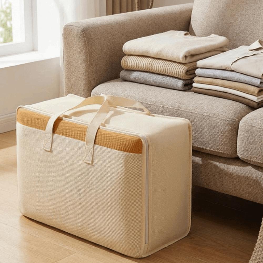 Large Capacity Clothes Quilt Storage Bag Non-Woven Fabric Luggage Storage Bag Closet