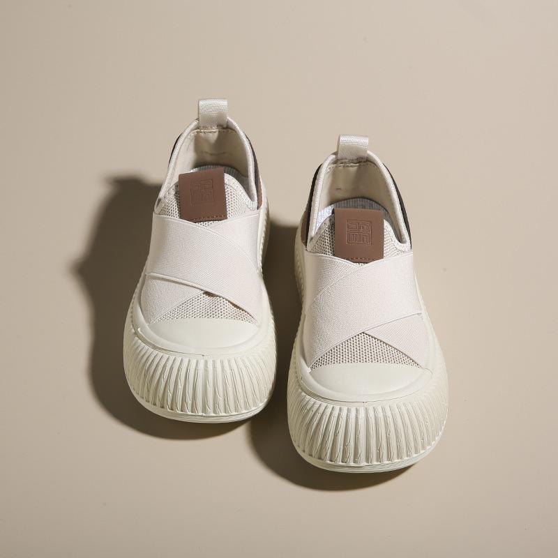 

Туфли с большим пальцем и подошвой из губки — универсальные спортивные и повседневные кроссовки 40 бежевый