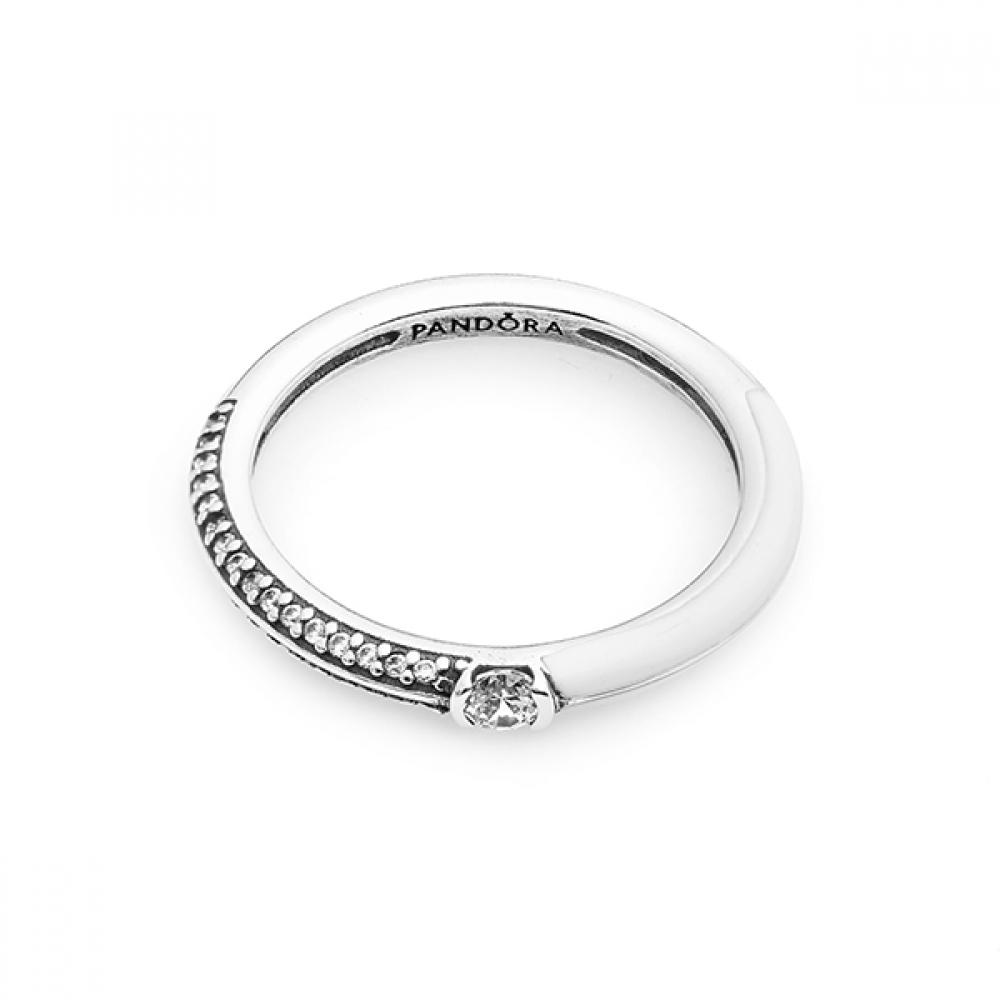 

Pandora 192528c02 Pandora Me Pav White Dual Silver Ring 192528C02-52