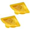 Triangular Magnetic Suction Drainage Filter Basket Corner Sink Strainer Twist Open Bottom Efficient Vegetable Draining