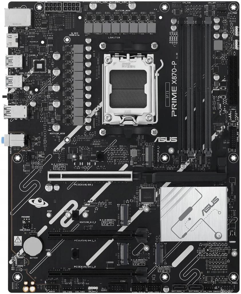 Płyta Asus PRIME X870-P /AMD X870/DDR5/SATA3/M.2/PCIe5.0/AM5/ATX