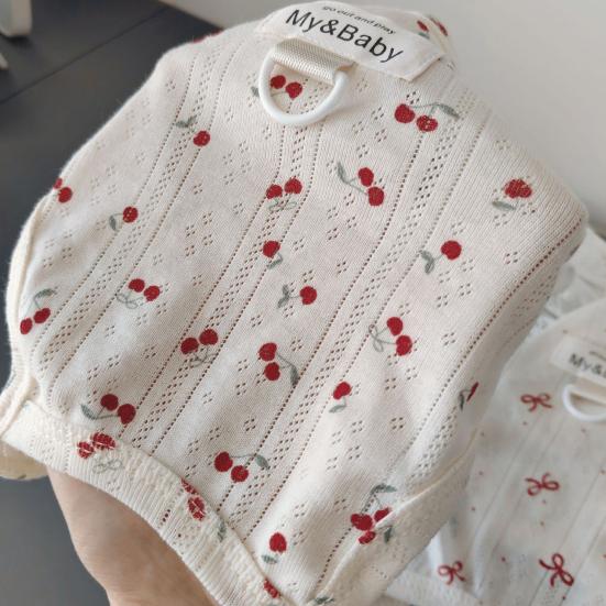 Cherry Print Dog T-Shirt with D-Ring Lace Ruffle Cap Sleeve Girl Puppy Clothes Breathable Summer Pet Vest for Small Medium Dogs Cats