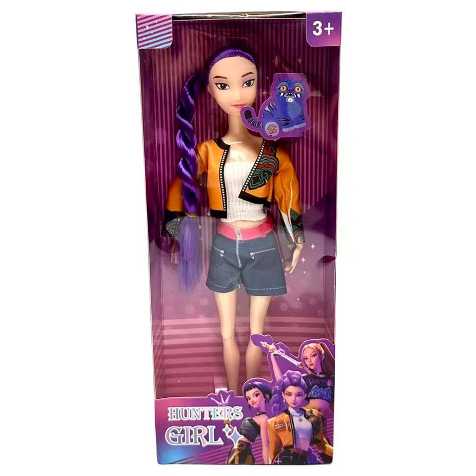 NEW Anime 30CM K-Pop Demon Hunters Doll Vinyl Toy Rumi Mira Zoi Character Vinyl Mask Figurine Birthday Gift Fan Club Gifts