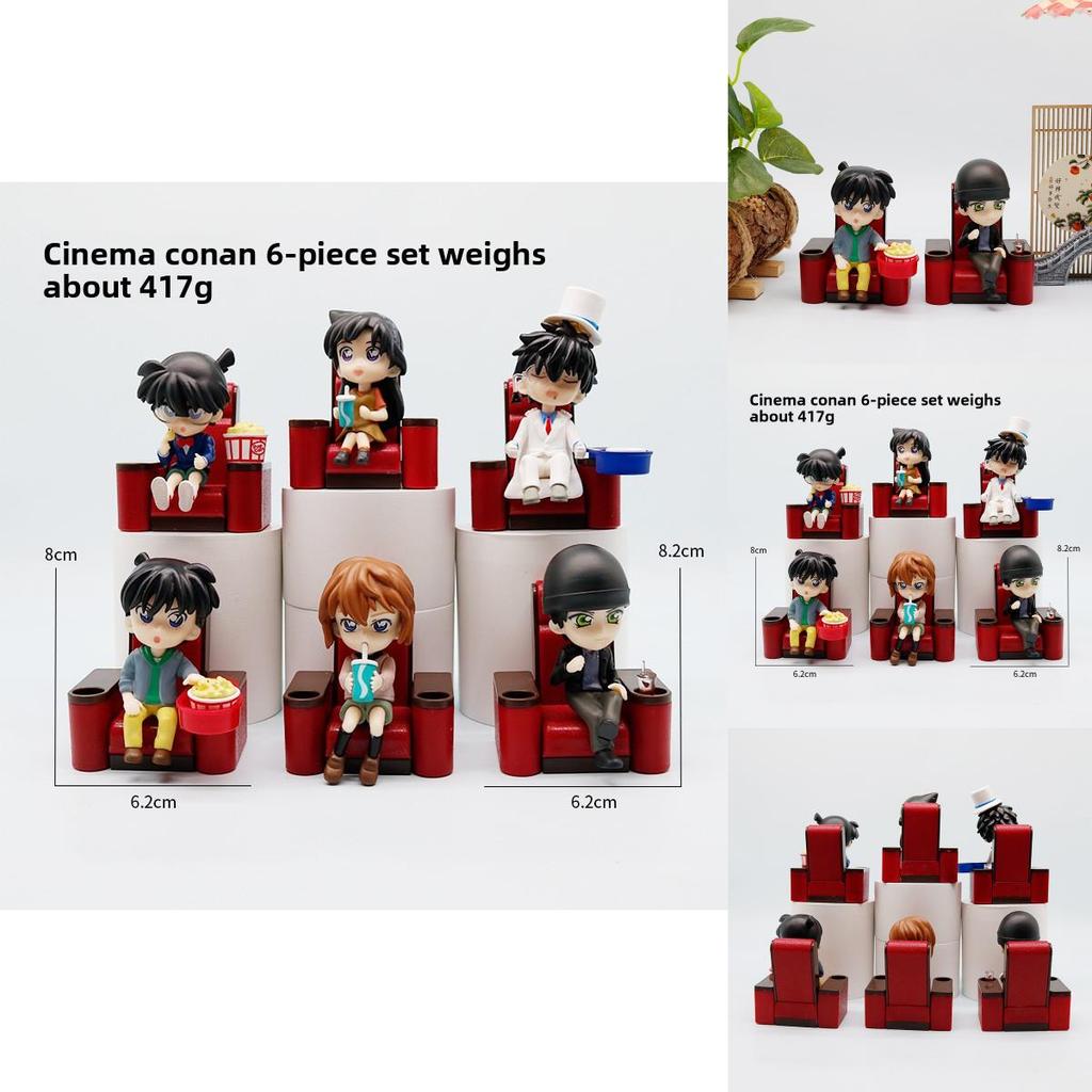 Detective Conan Rachel Moore Anita Hailey Kuroba Kaito Movie Theater Figurines For Office Desk