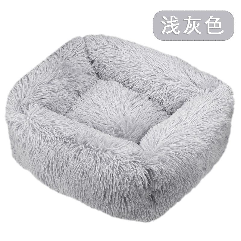

Dog Bed Super Soft Washable Long Plush Pet Kennel Deep Sleep Dog House Velvet Mats Sofa Pet Cat Bed For Dog Basket 43x35x20cm