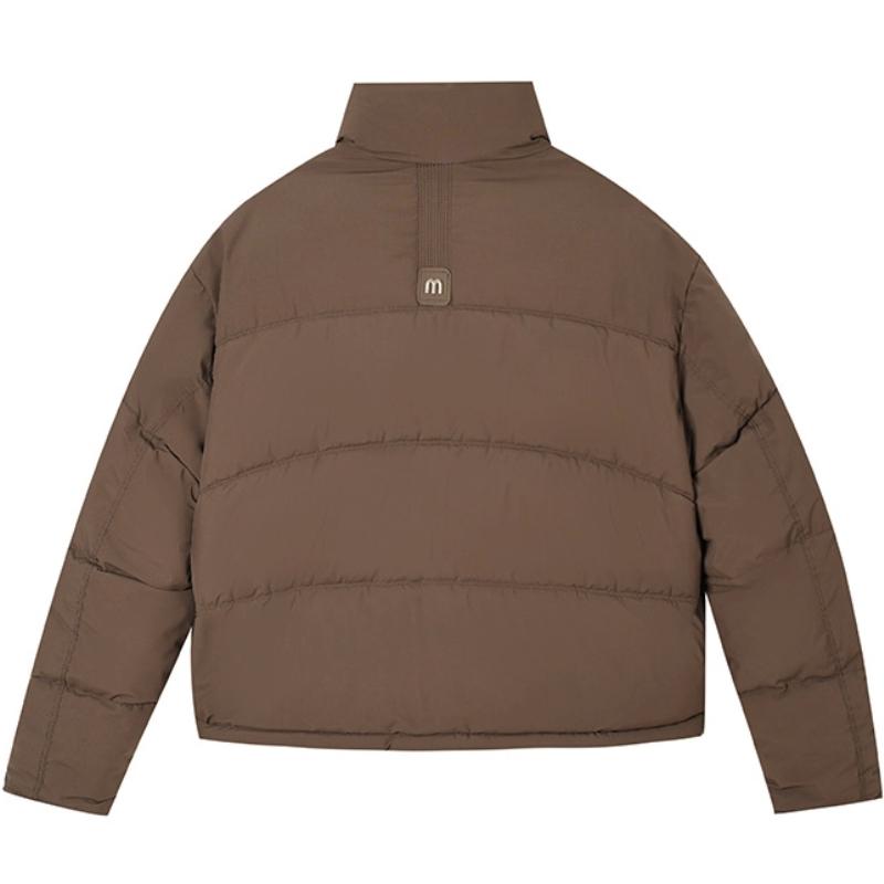 Women’s Short Stand Collar Windproof Thicken Warm Winter Jacket With M