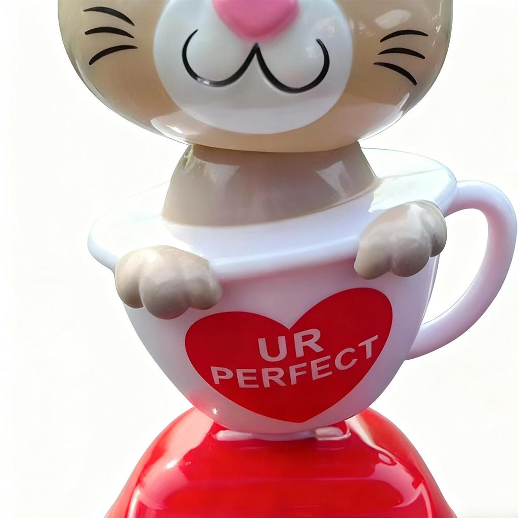 Car Ornaments For Dashboard Solar Powered Dancing Cat Car Dashboard Ornaments Figurines Accessories Cat Decor For Automotive